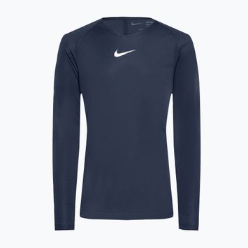 Nike Dri-FIT Park First Layer midnight navy/white children's thermal longsleeve