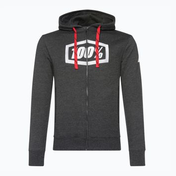 Men's cycling sweatshirt 100% Syndicate Zip Hooded Sweatshirt black 36017-181-11