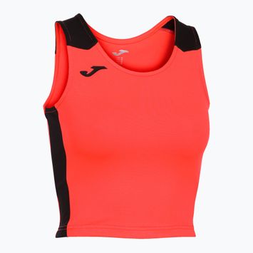 Women's Joma Record II Running Shirt Top fluor coral/black