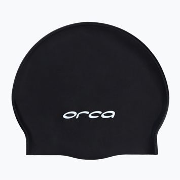 Orca silicone swimming cap black DVA00001