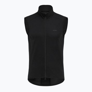 Men's HIRU Advanced Gilet full black cycle waistcoat