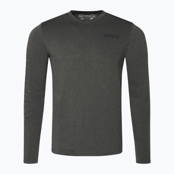 Hurley men's H2O-Dri Easton black heather longsleeve