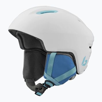 Children's ski helmet Bollé Atmos Youth white/blue matte