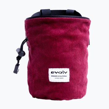 Evolv Corduroy Chalk ruby magnesia bag