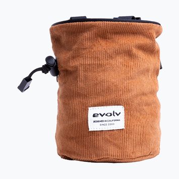 Evolv Corduroy Chalk brown magnesia bag