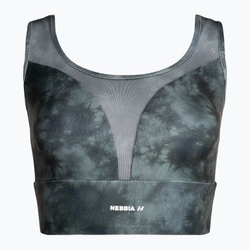 NEBBIA Mesh Sports 'Breathe' camo green fitness bra