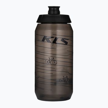 Kellys Kolibri bicycle bottle 550 ml transparent black