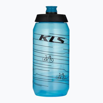 Kellys Kolibri bicycle bottle 550 ml transparent blue