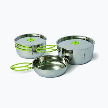Pinguin Duo Steel S (16/14) silver touring pot set PI54288