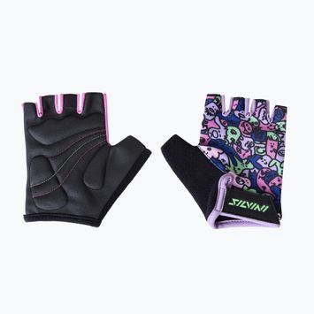 SILVINI Locri blush/green children's cycling gloves