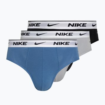 Men's Nike Everyday Cotton Stretch Brief 3 pairs star blue/wolf grey/black white