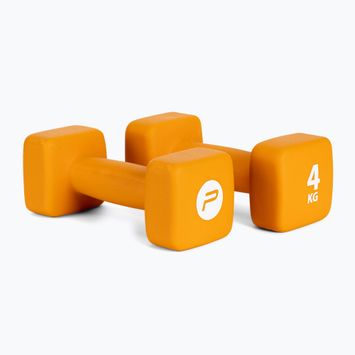 Neoprene dumbbells 4kg Pure2Improve orange P2I201420