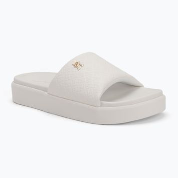 Tommy Hilfiger women's slides Platform Monogram Poolslide ancient white