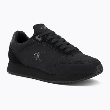 Men's shoes Calvin Klein YM0YM01217 Runner Sock Laceup Mg Canvas triple black