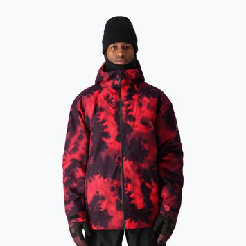 Men's snowboard jacket 686 Gateway red nebula