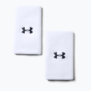 Under Armour 6'' Performance Wristband 2 pcs. white/black