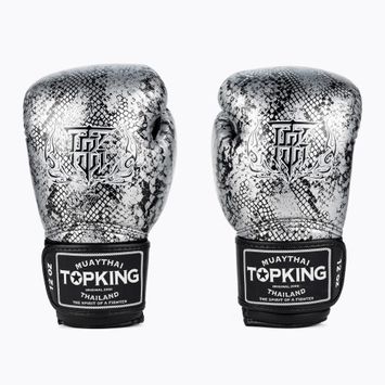 Top King Muay Thai Super Star Snake black boxing gloves TKBGSS-02A-BK