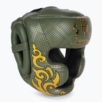 Top King Kanok khaki boxing helmet