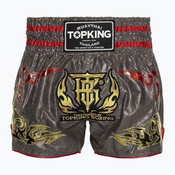 Top King Kickboxing training shorts grey