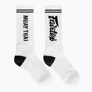 Fairtex "Muay Thai" socks white/black