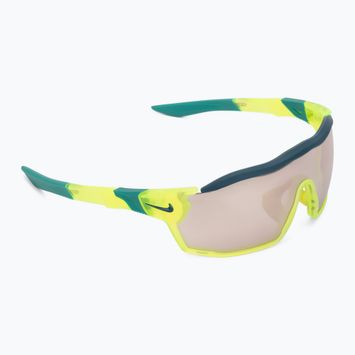Nike Show X Rush matte volt/chrome mirror sunglasses