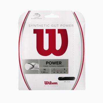 Wilson Synthetic Gut Power 16 tennis string 12.2m black WRZ945200