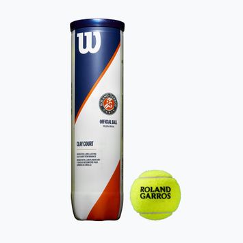 Wilson Roland Garros Clay Ct tennis balls 4 pcs yellow WRT115000