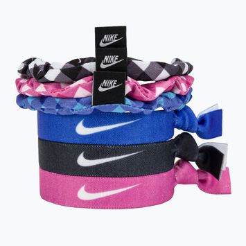 Nike Mixed Hairbands 6 Pk With Pouch coloured hair elastics 6 pcs. N1003666-029