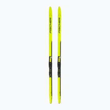 Children's cross-country skis Fischer Sprint Crown + Tour Step-In Jr yellow/black