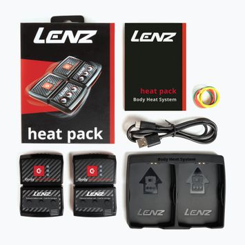 Lenz Heat Pack Sock Batteries 2.0 (USB) 2 pcs. black/red