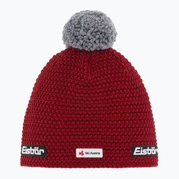 Eisbar Jamie Pompon Ska winter beanie burgundy/graumele