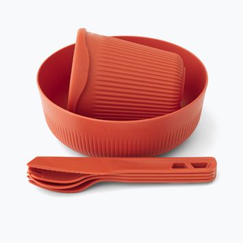 Travel tableware set Sea to Summit Passage Dinnerware spicy orange
