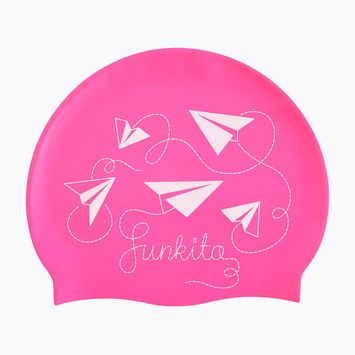 Funkita Silicone paper pink swimming cap