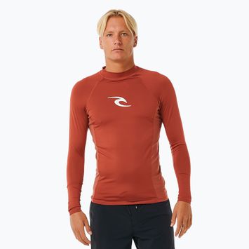 Men's Rip Curl Waves Upf Perf L/S swimming longsleeve red