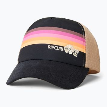 Women's Rip Curl Mixed Revival Trucker baseball cap washed black