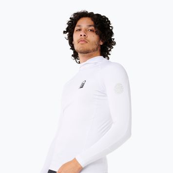 Men's Rip Curl Search UPF Performance Hooded Swim Longsleeve white