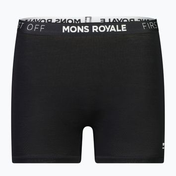 Women's thermal boxer shorts Mons Royale Hannah Merino Hot black