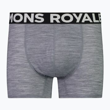 Men's thermal boxer shorts Mons Royale Hold 'em Shorty Merino grey heather