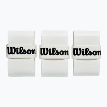 Wilson Padel Pro Overgrip padel racquet wraps 3 pcs white.