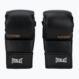 Everlast Titan Hybrid black grappling gloves