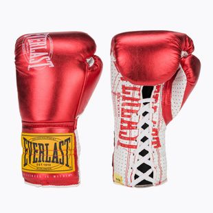 Everlast Fight Leather boxing gloves red