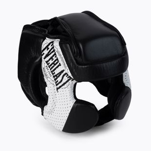 Men's boxing helmet Everlast Leather 1910 black EV4820
