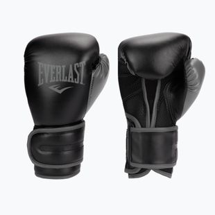 Everlast Powerlock PU men's boxing gloves black EV2200