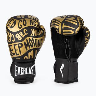 Everlast Spark black/gold boxing gloves EV2150 BLK/GLD
