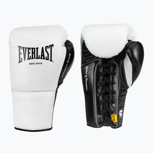 Boxing gloves Everlast Powerlock Pro OG Laced white/black
