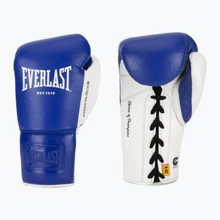 Boxing gloves Everlast Powerlock OG Pro Fight blue/white