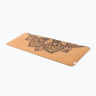 Gaiam yoga mat Printed Cork Mandala 5 mm brown 63495
