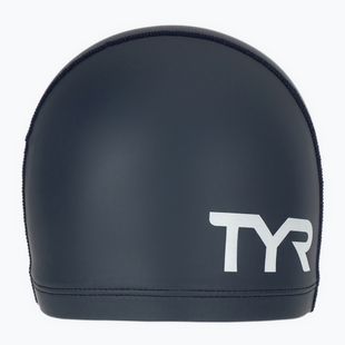 TYR Silicone Comfort swimming cap navy