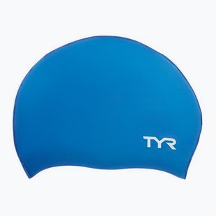 TYR Wrinkle-Free Silicone swimming cap royal