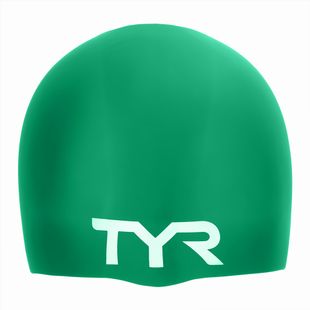 TYR Wrinkle Free swimming cap green
